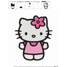 Hello Kitty 09 Embroidery Design